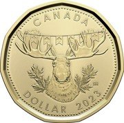 Canada Dollar Moose. Canada Gift Set. Transition obverse 2023  Brillant Uncirculated CANADA DOLLAR 2023 coin reverse Canada Dollar Moose. Canada Gift Set. Transition obverse 2023  Brillant Uncirculated CANADA DOLLAR 2023 coin reverse