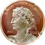 Canada Dollar Elizabeth II Peace 2023  Proof A MARI USQUE AD MARE PAX 2023 ST coin reverse Canada Dollar Elizabeth II Peace 2023  Proof A MARI USQUE AD MARE PAX 2023 ST coin reverse