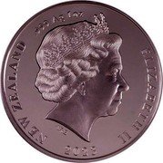 New Zealand 1 Dollar Tokoeka Kiwi. 2023  BU NEW ZEALAND ELIZABETH II .999 AG 1 OZ 2023 IRB coin obverse New Zealand 1 Dollar Tokoeka Kiwi. 2023  BU NEW ZEALAND ELIZABETH II .999 AG 1 OZ 2023 IRB coin obverse