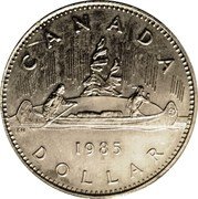 Canada Dollar Voyageur Mule 1985  KM# 120.2 CANADA 1985 DOLLAR coin reverse Canada Dollar Voyageur Mule 1985  KM# 120.2 CANADA 1985 DOLLAR coin reverse