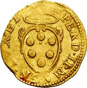 Italy 1 Doppia (Ferdinando II) FERD II M GN I REX ET coin obverse Italy 1 Doppia (Ferdinando II) FERD II M GN I REX ET coin obverse