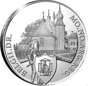 Netherlands 1 Ducat (Dutch Castles. Coevorden Castle) MO NO ARG REG BELGII DR coin reverse Netherlands 1 Ducat (Dutch Castles. Coevorden Castle) MO NO ARG REG BELGII DR coin reverse