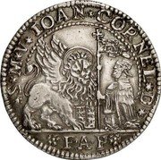 Italy 1 Ducato (124 Soldi) (St. Justina. Giovanni Corner I) S M V IOAN CORNEL D FAP coin obverse Italy 1 Ducato (124 Soldi) (St. Justina. Giovanni Corner I) S M V IOAN CORNEL D FAP coin obverse