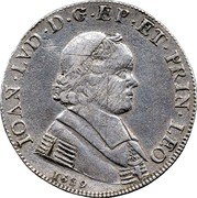 Belgium 1 Ducaton Jean Louis d’Elderen 1689  (fr) Atelier de Liège KM# 103 IOAN LVD D G EP ET PRIN LEO 1689 coin obverse Belgium 1 Ducaton Jean Louis d’Elderen 1689  (fr) Atelier de Liège KM# 103 IOAN LVD D G EP ET PRIN LEO 1689 coin obverse