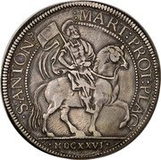 Italy 1 Ducatone (Odoardo Farnese) S ANTON MART PROT PLAC coin reverse Italy 1 Ducatone (Odoardo Farnese) S ANTON MART PROT PLAC coin reverse