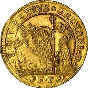 Italy 1 Ducatone (Pietro Grimani Off-Metal Strike) S M V PETRVS GRIMANI D F P coin obverse Italy 1 Ducatone (Pietro Grimani Off-Metal Strike) S M V PETRVS GRIMANI D F P coin obverse