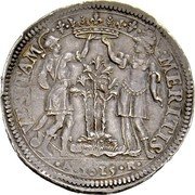 Italy 1 Ducatone (Ranuccio Farnese I) VISITAM MERITIS A 1615 R coin reverse Italy 1 Ducatone (Ranuccio Farnese I) VISITAM MERITIS A 1615 R coin reverse