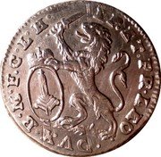 Belgium 1 Escalin (Jean-Theodore of Bavaria) KM# 165 EP ET PR LEO DVX B M F C L H coin reverse Belgium 1 Escalin (Jean-Theodore of Bavaria) KM# 165 EP ET PR LEO DVX B M F C L H coin reverse