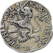 Belgium 1 Escalin (Maximilan Henry) KM# 77 MAXIM HENRI D G ARCHIE COL 16 60 coin obverse Belgium 1 Escalin (Maximilan Henry) KM# 77 MAXIM HENRI D G ARCHIE COL 16 60 coin obverse