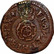 UK 1 Farthing (Rose. Mules of Types 1 and 2 or 3) KM# 175a FRAN ET HIB REX coin reverse UK 1 Farthing (Rose. Mules of Types 1 and 2 or 3) KM# 175a FRAN ET HIB REX coin reverse
