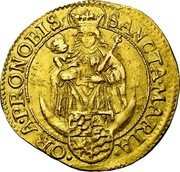 Belgium 1 Florin (Ferdinand of Bavaria) SANCTA MARIA ORA PRO NOBIS coin obverse Belgium 1 Florin (Ferdinand of Bavaria) SANCTA MARIA ORA PRO NOBIS coin obverse