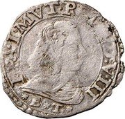 Italy 1 Giorgino (Modena. Francesco I d'Este) FRA I MVT REG E DV VIII B T coin obverse Italy 1 Giorgino (Modena. Francesco I d'Este) FRA I MVT REG E DV VIII B T coin obverse