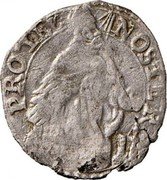 Italy 1 Giorgino (Modena. Francesco I d'Este) PROTEC NOSTER coin reverse Italy 1 Giorgino (Modena. Francesco I d'Este) PROTEC NOSTER coin reverse