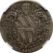 Italy 1 Giulio (Clement XII. Restitvtvm commerc - Cartouche) CLEMENS XII PONT M A VI coin obverse Italy 1 Giulio (Clement XII. Restitvtvm commerc - Cartouche) CLEMENS XII PONT M A VI coin obverse