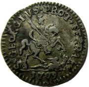 Italy 1 Grossetto (Clement XI) S GEORGI VS PROT FERRAR coin reverse Italy 1 Grossetto (Clement XI) S GEORGI VS PROT FERRAR coin reverse