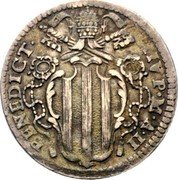 Italy 1 Grosso (Benedict XIV) KM# 944a BENEDICT XIV P M A II coin obverse Italy 1 Grosso (Benedict XIV) KM# 944a BENEDICT XIV P M A II coin obverse