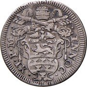 Italy 1 Grosso (Innocent XI St. Peter) INNOC XI P M coin obverse Italy 1 Grosso (Innocent XI St. Peter) INNOC XI P M coin obverse