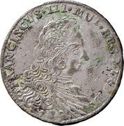 Italy 1 Lira (Francesco III d'Este) FRANCISCVS III MVI REG ... coin obverse