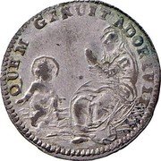 Italy 1 Lira (Francesco III d'Este) QUEM GENUIT ADOR.. VII... coin reverse