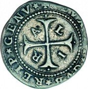 Italy 1 Lira (Genoa Coinage) GENV DVX ET GVB REIP L I R A coin obverse Italy 1 Lira (Genoa Coinage) GENV DVX ET GVB REIP L I R A coin obverse