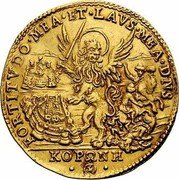 Italy 1 Osella (A Lion With a Sword) X# 182 FORTITVDO MEA ET LAVS MEA DNS KOPANH coin reverse