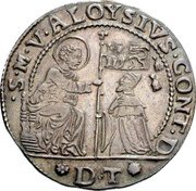 Italy 1 Osella (Alvise Contarini) X# 178 S M V ALOYSIVS CONT D D T coin obverse Italy 1 Osella (Alvise Contarini) X# 178 S M V ALOYSIVS CONT D D T coin obverse