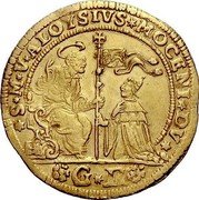 Italy 1 Osella (Alvise Mocenigo II) X# 221 S M V ALOYSIVS MOCENI DV GR coin obverse