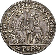 Italy 1 Osella (Alvise Mocenigo II) X# 213 S M V ALOYSIVS MOCENI D P B coin obverse