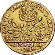 Italy 1 Osella (Alvise Mocenigo II) X# 221 SOLVM PROVOCATA FERIT AN VIIII 1708 coin reverse