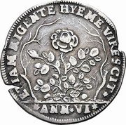 Italy 1 Osella Alvise Mocenigo II ND (1705) PM VI X# 217 ETIAM RIGENTE HYEME VIRESCIT ANN VI coin reverse Italy 1 Osella Alvise Mocenigo II ND (1705) PM VI X# 217 ETIAM RIGENTE HYEME VIRESCIT ANN VI coin reverse