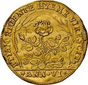 Italy 1 Osella (Alvise Mocenigo II. Venice) X# 216 ANN VI ETIAM RIGENTE HYEME VIRESCIT coin reverse Italy 1 Osella (Alvise Mocenigo II. Venice) X# 216 ANN VI ETIAM RIGENTE HYEME VIRESCIT coin reverse