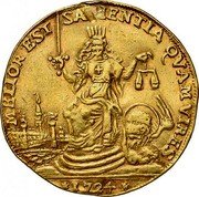 Italy 1 Osella Alvise Mocenigo III 1724//III NB X# 248 MELIOR EST SAPIENTIA QVAM VIRES coin reverse Italy 1 Osella Alvise Mocenigo III 1724//III NB X# 248 MELIOR EST SAPIENTIA QVAM VIRES coin reverse
