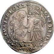 Italy 1 Osella Alvise Mocenigo III 1727 PG VI X# 255 S M V ALOY MOCENI D ANN VI P Q coin obverse Italy 1 Osella Alvise Mocenigo III 1727 PG VI X# 255 S M V ALOY MOCENI D ANN VI P Q coin obverse
