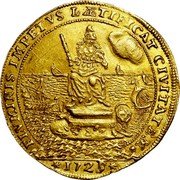 Italy 1 Osella Alvise Mocenigo III 1725 PAT IV X# 250 FLVMINIVS IMPETUS LÆTIFICAT CIVITATEM 1725 coin reverse