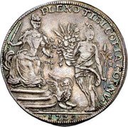 Italy 1 Osella (Alvise Mocenigo III) X# 259 PLENO TIBI COPIA CORNV 1729 coin reverse