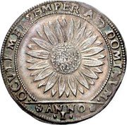 Italy 1 Osella (Carlo Contarini) X# 144 OCVLI MEI SEMPER AD DOMINVM ANNO I coin reverse