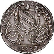 Italy 1 Osella (Cock) X# 10 1682 ALOYSIVS CONTAREN N D coin reverse