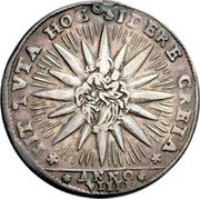 Italy 1 Osella (Domenico Contarini) X# 157 SIT TVTA HOC SIDERE CRETA ANNO VIIII coin reverse