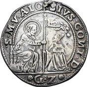 Italy 1 Osella (Founding of Venice) X# 174 GZ S M V ALOYSIVS CON D coin obverse Italy 1 Osella (Founding of Venice) X# 174 GZ S M V ALOYSIVS CON D coin obverse