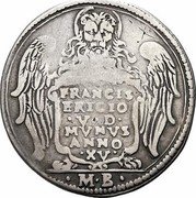 Italy 1 Osella (Francesco Erizzo) X# 134 FRANCIS ERICIO V D MVNVS ANNO XV M B coin obverse Italy 1 Osella (Francesco Erizzo) X# 134 FRANCIS ERICIO V D MVNVS ANNO XV M B coin obverse