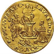 Italy 1 Osella (Francesco Loredan) X# 313 S M V FRANC LAVRED D G A C coin obverse Italy 1 Osella (Francesco Loredan) X# 313 S M V FRANC LAVRED D G A C coin obverse