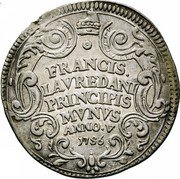 Italy 1 Osella (Francesco Loredan) FRANCIS LAVREDANI PRINCIPIS MVNVS ANNO V 1756 coin reverse Italy 1 Osella (Francesco Loredan) FRANCIS LAVREDANI PRINCIPIS MVNVS ANNO V 1756 coin reverse