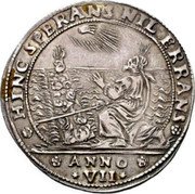 Italy 1 Osella Francesco Molin ND (1652) ZAS VII X# 141 HINC SPERANS NIL ERRANS ANNO VII coin reverse Italy 1 Osella Francesco Molin ND (1652) ZAS VII X# 141 HINC SPERANS NIL ERRANS ANNO VII coin reverse
