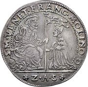 Italy 1 Osella Francesco Molin. Mirror ND (1651) ZAS VI S M VENET FRANC MOLLINO D Z A S coin obverse Italy 1 Osella Francesco Molin. Mirror ND (1651) ZAS VI S M VENET FRANC MOLLINO D Z A S coin obverse