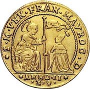 Italy 1 Osella (Francesco Morosini) X# 189 S M VEN FRAN MAVROC D ANNO II Z Q coin obverse Italy 1 Osella (Francesco Morosini) X# 189 S M VEN FRAN MAVROC D ANNO II Z Q coin obverse