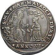 Italy 1 Osella Francesco Morosini ND (1693) ZR VI X# 197 S M V FRAN MAVROCEN DVX VE ANNO VI coin obverse Italy 1 Osella Francesco Morosini ND (1693) ZR VI X# 197 S M V FRAN MAVROCEN DVX VE ANNO VI coin obverse