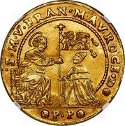 Italy 1 Osella (Francesco Morosini. Venice) PP S M V FRAN MAVROCE D coin obverse Italy 1 Osella (Francesco Morosini. Venice) PP S M V FRAN MAVROCE D coin obverse