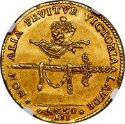 Italy 1 Osella (Francesco Morosini. Venice) ANNO III NON ALIA FRVITVR VICTORIA LAVDE coin reverse Italy 1 Osella (Francesco Morosini. Venice) ANNO III NON ALIA FRVITVR VICTORIA LAVDE coin reverse