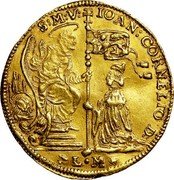 Italy 1 Osella Giovanni Corner II 1709  MDCCIX X# 223 S M V IOAN CORNELIO D L M coin obverse