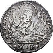 Italy 1 Osella (Giovanni Corner II) X# 237 S MARCVS VENETVS M B coin obverse Italy 1 Osella (Giovanni Corner II) X# 237 S MARCVS VENETVS M B coin obverse